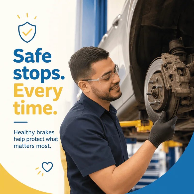 Auto repair sample post: Safety check