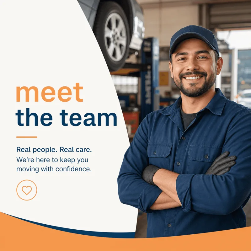 Auto repair sample post: Meet the technicians