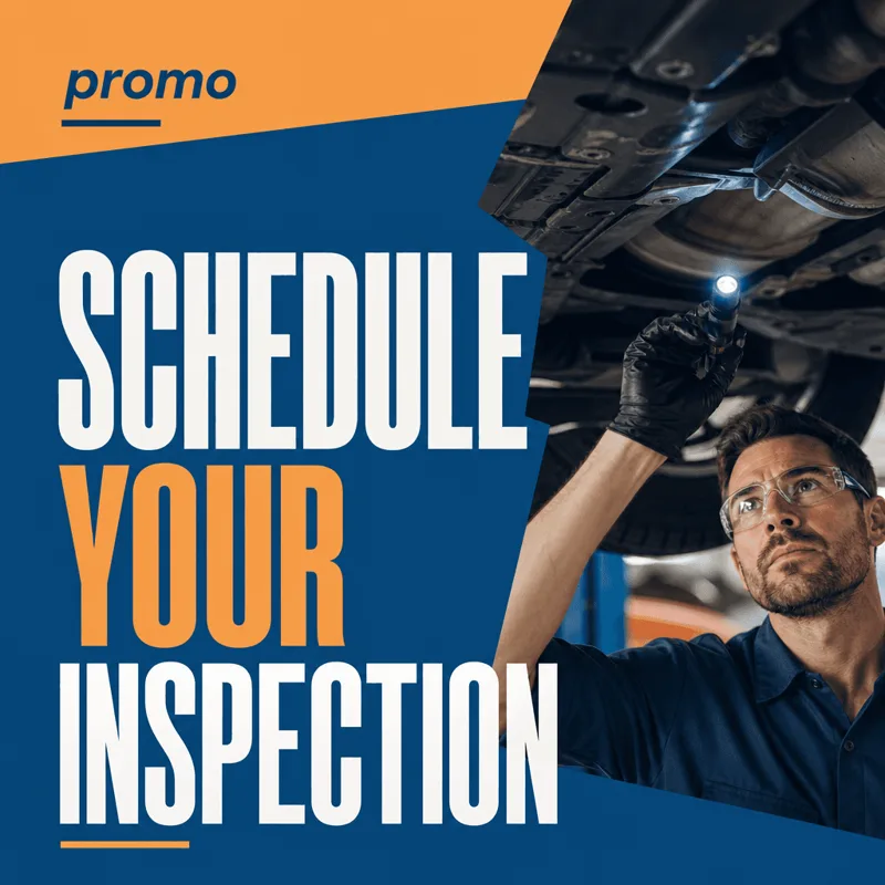Auto repair sample post: Schedule your inspection