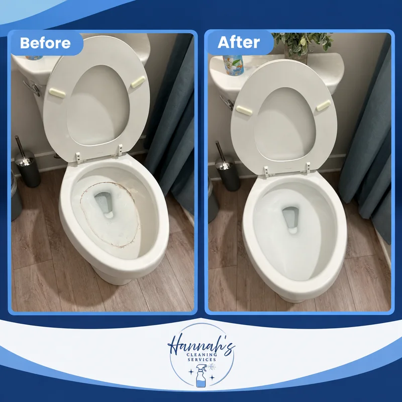Cleaning sample post: Before and after