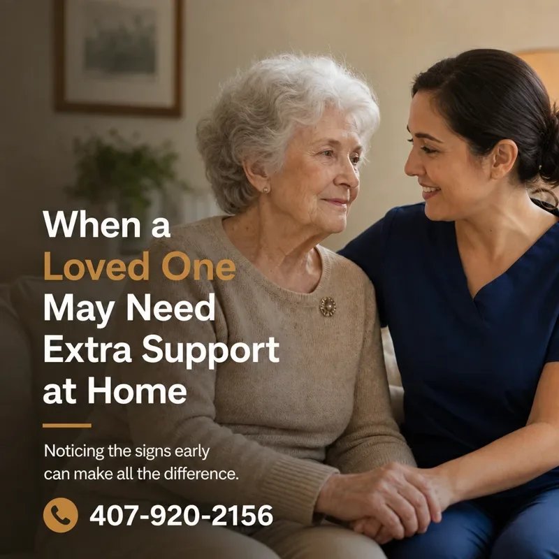 Elder care sample post: Extra support at home