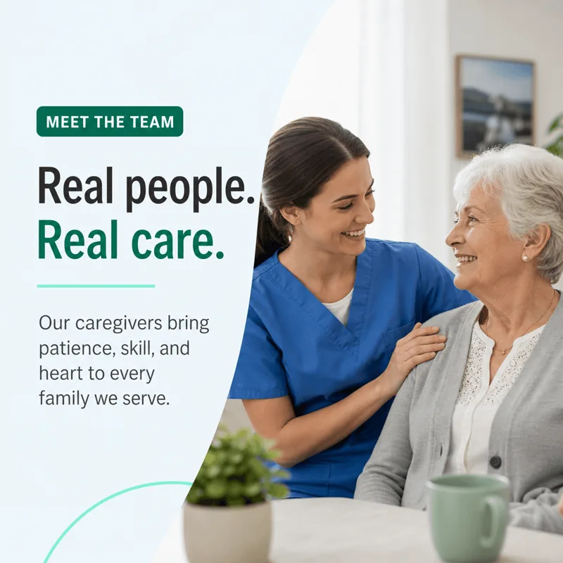Elder care sample post: Meet our team