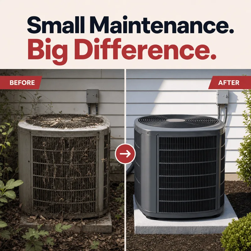 HVAC sample post: Small maintenance, big difference