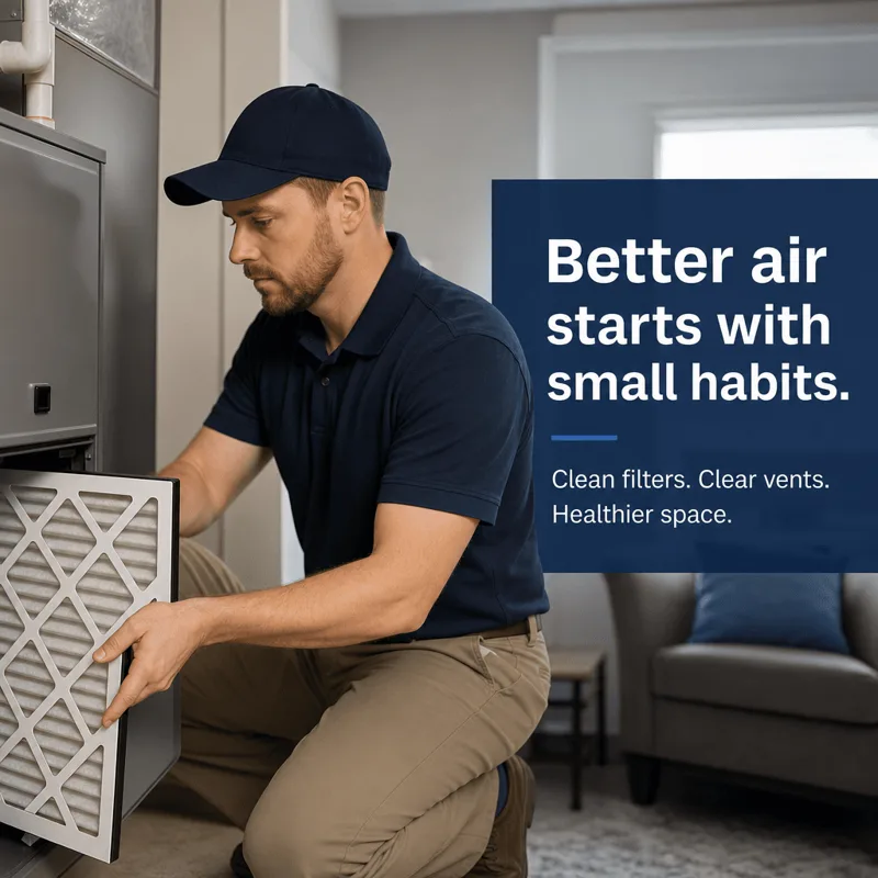 HVAC sample post: Better air habits