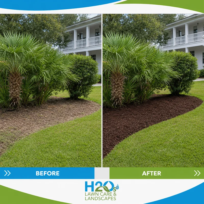 Landscaping sample post: Before and after