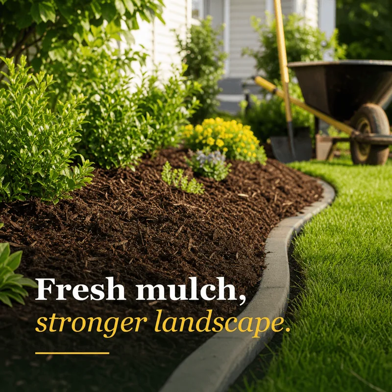 Landscaping sample post: Fresh mulch