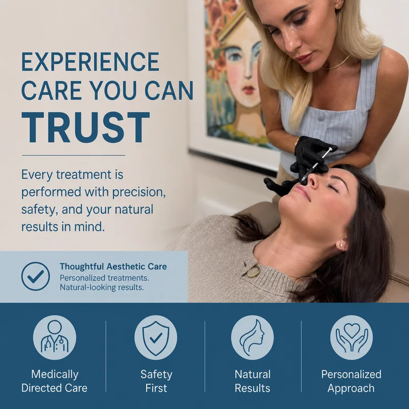 Med spas sample post: Experience and care