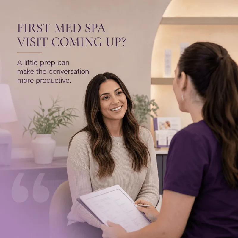 Med spas sample post: First visit