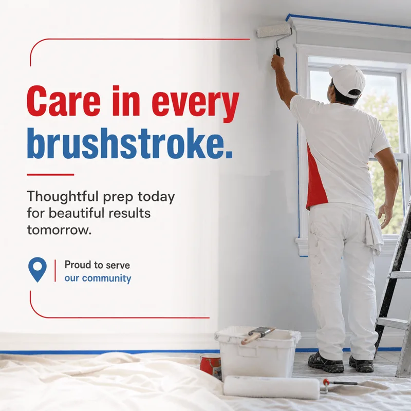 Painting sample post: Care in every brushstroke