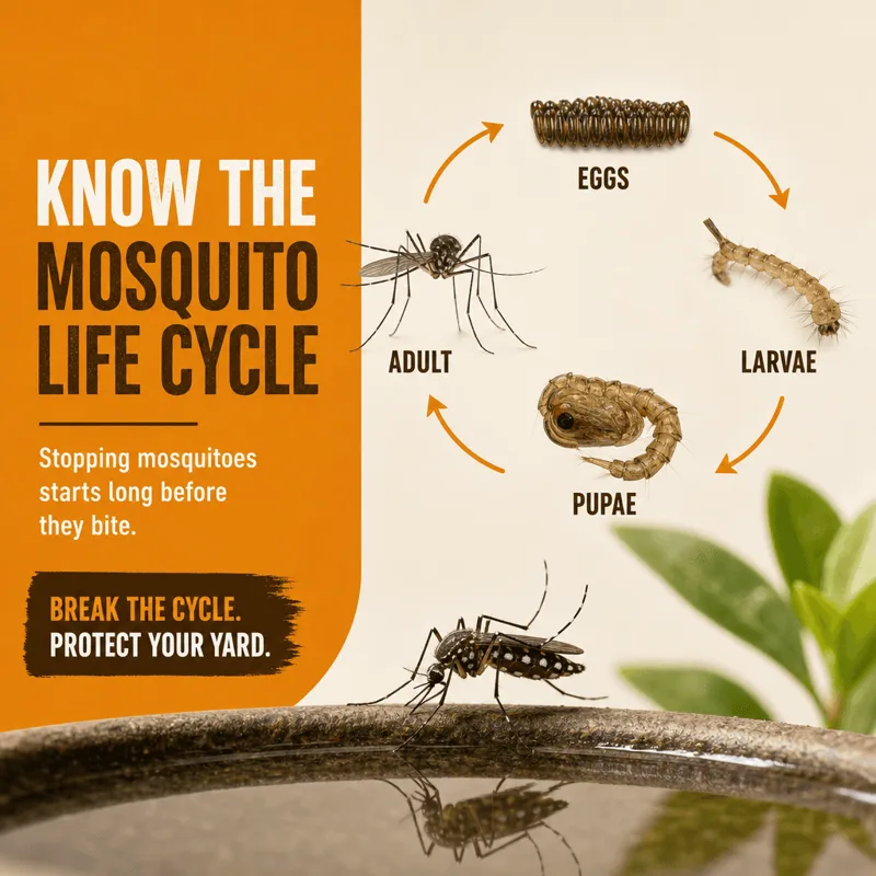 Pest control sample post: Mosquito life cycle
