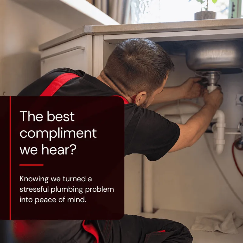 Plumbing sample post: Customers appreciate