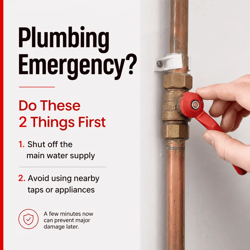Plumbing sample post: What to do first