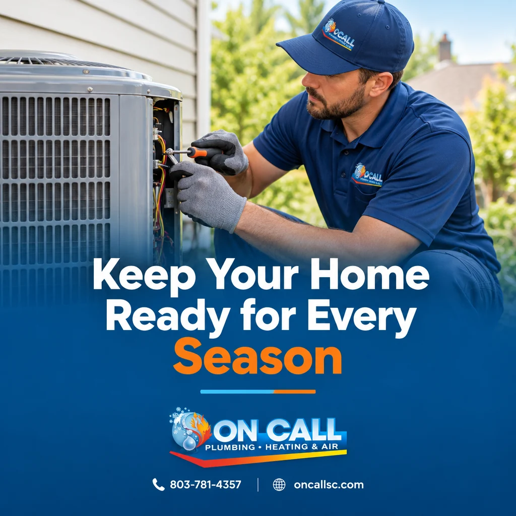 After: On Call Plumbing, Heating & Air post, Keep your home ready for every season