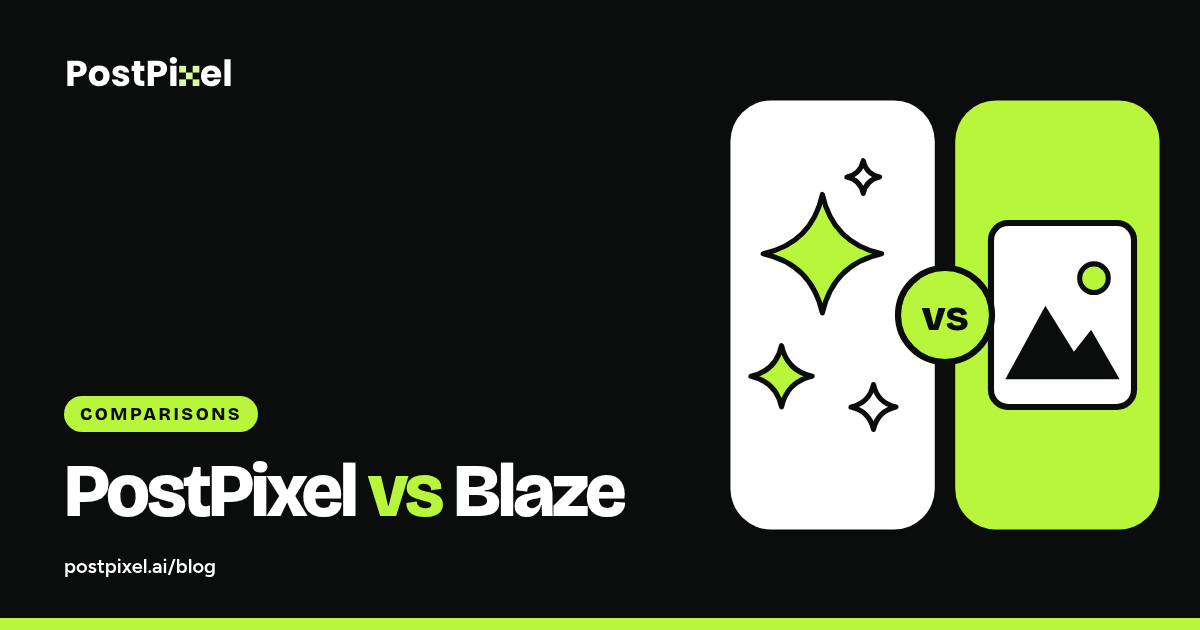 Cover graphic: a white panel of AI sparkles and a lime panel with a photo card, split by a lime vs badge